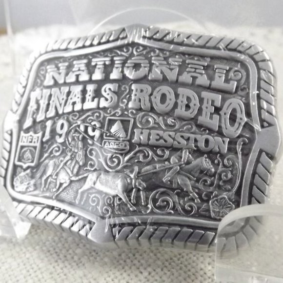 Hesston National Finals Rodeo 1999 Mini Buckle - Picture 2 of 7